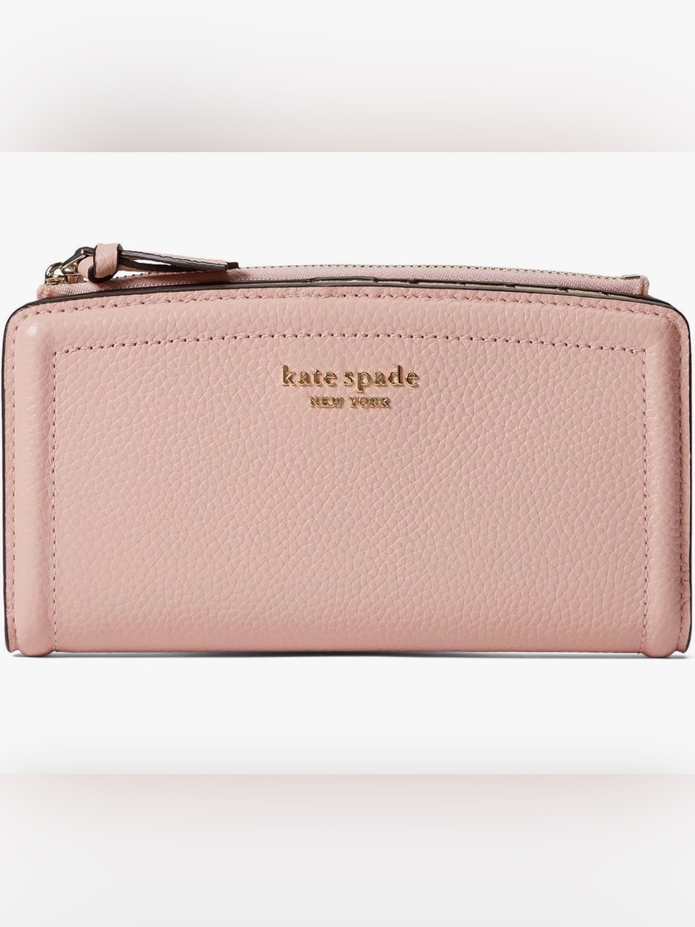 kate spade Light Pink Pebbled Leather Wallet